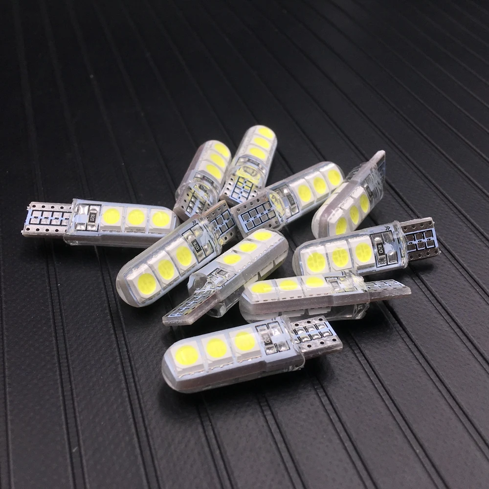 Светодиодная лампа T10 5050 6SMD для номерного знака задний боковой поворотный сигнал