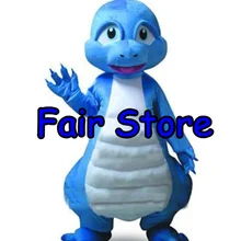 Продвижение голубой Динозавр Дракон, талисман костюм для взрослых Размеры синий дракон динозавров te костюм кунг-фу панды EMS SW107