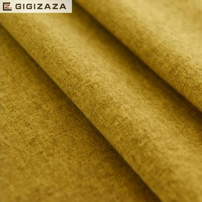 Мягкие на ощупь однотонные хлопковые жалюзи GIGIZAZA коричневые серые черные шторы