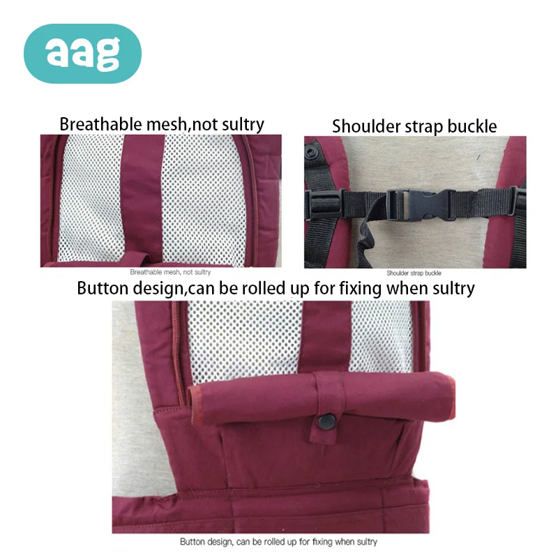AAG Рюкзак-кенгуру, эргономичный слинг кенгуру, аксессуары для детской няни, сумка-кенгуру 360, Детская сумка на пояс