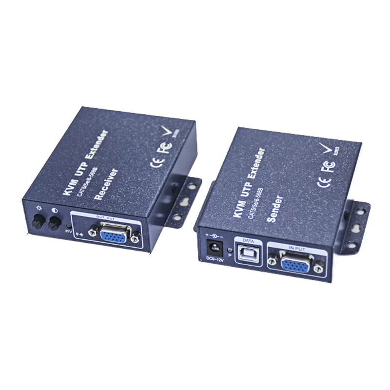 1080P 200 м VGA KVM UTP удлинитель с usb портом для DVR USB над cat5 cat6|KVM-переключатели| |