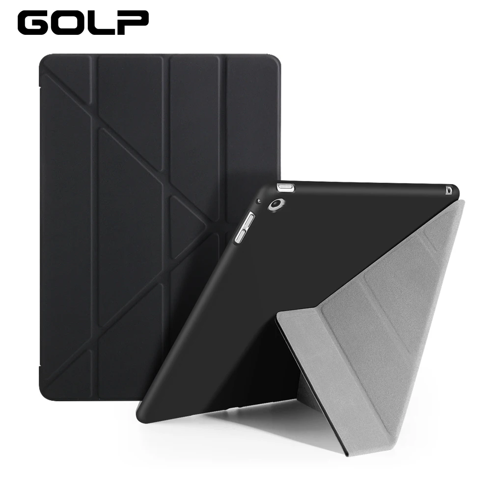 Для for ipad Air Case, GOLP PC флип чехол для for ipad 5+ ТПУ задняя крышка для for ipad Air 1 Tablet case, обложка Smart cover и подставка держатель