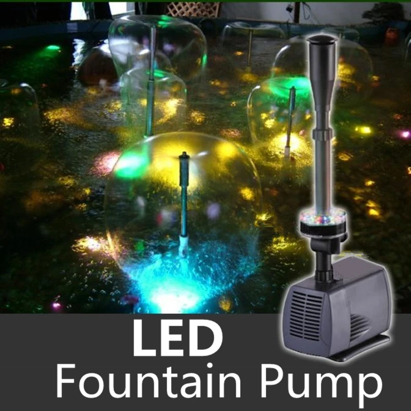 

LED Color Changing Submersible Water Pump Fountain Pump Fountain Maker For Fish Pond Garden Pool