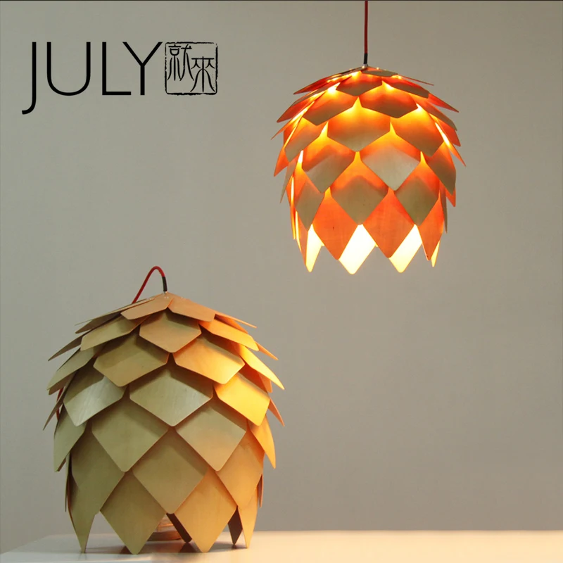 

Solid wood lighting to the Nordic fashion lovely children's room clothing store Cafe Qing bar lamp