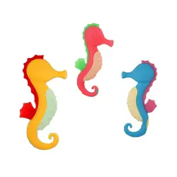 Силиконовый жевательный Прорезыватель Hippocampus, Детские Силиконовые коллары, Бесплатная силиконовая игрушка для прорезывания зубов