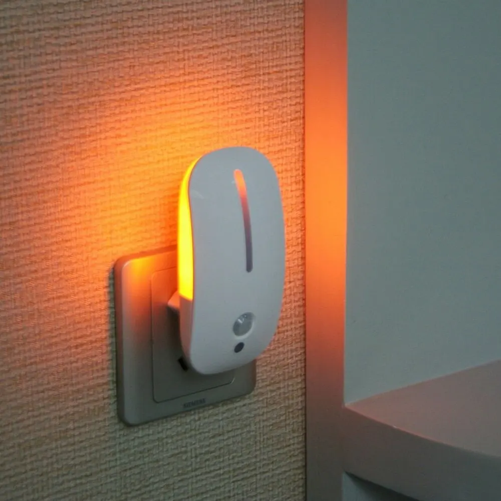 Светодиодный Светильник-ночник с датчиком движения 110 В 220 В коридор RIP Body, светильник с управлением движением, умный дом, авто дневная Ночная лампа, ЕС