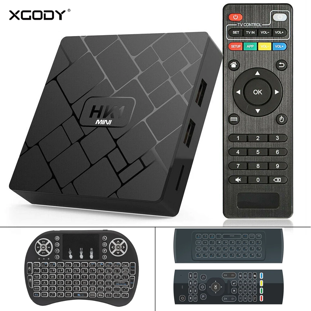XGODY HK1 Мини Android 9 0 Смарт ТВ приставка RK3229 четырехъядерный 2 Гб 16 1018P 3D H.264 HD