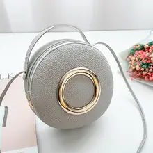 Для женщин круглый мешок твердый Цвет Сумки из искусственной кожи через плечо сумка модные маленькие сумки через плечо переноска женские Курьерские сумки