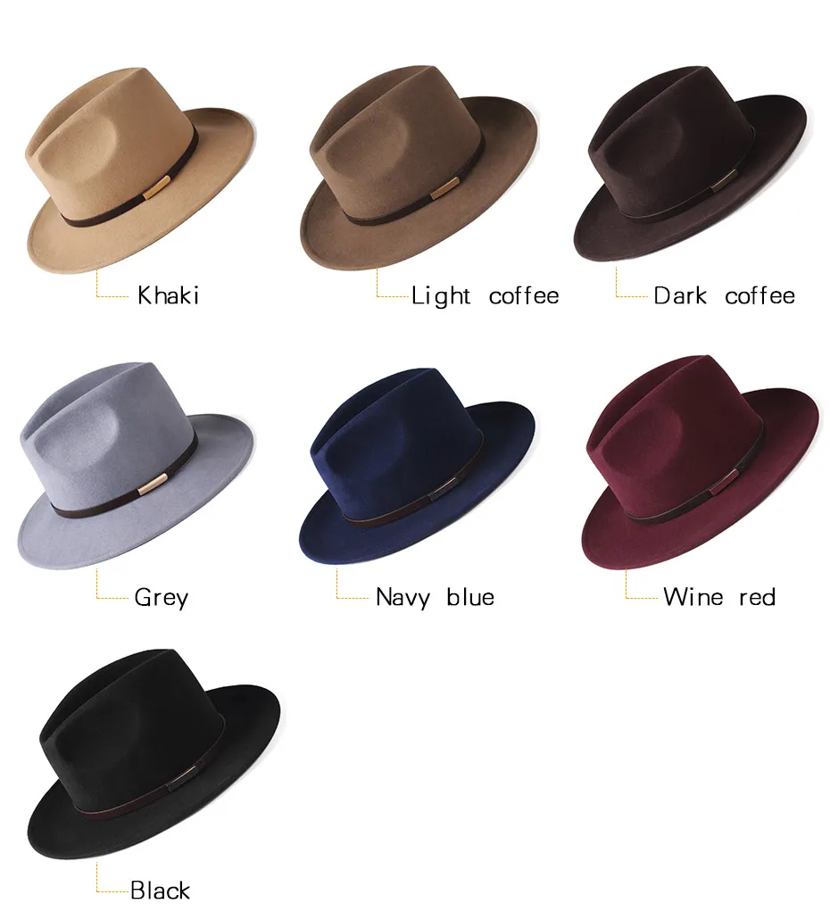 FURTALK австралийская шерстяная фетровая шляпа для женщин и мужчин, Женская фетровая шляпа с широкими полями, джазовая фетровая шляпа, винтажная Осенняя Зимняя кепка