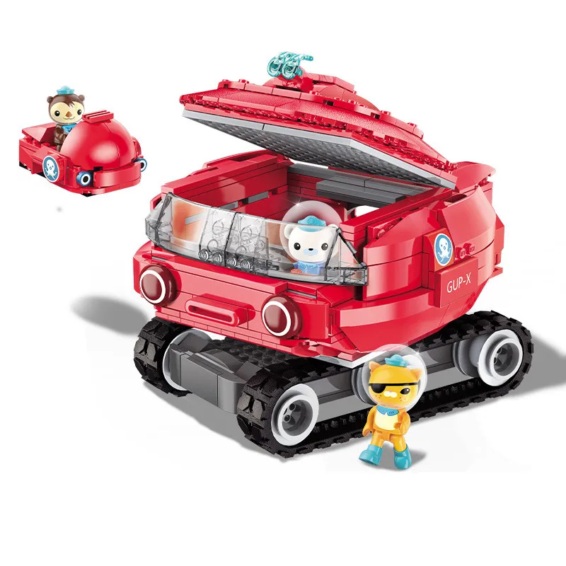 Octonauts Building Block GUP-X Launch and Rescue Vehicle dashi& Barnacles shellington kwazii 395pcs Educational Brick