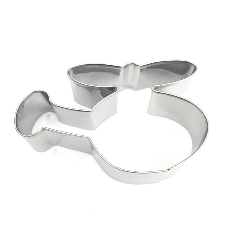 

Stainless Steel Helicopter Cookie Cutter Fondant Cutter Cookie Mold Cake Decorating Tools