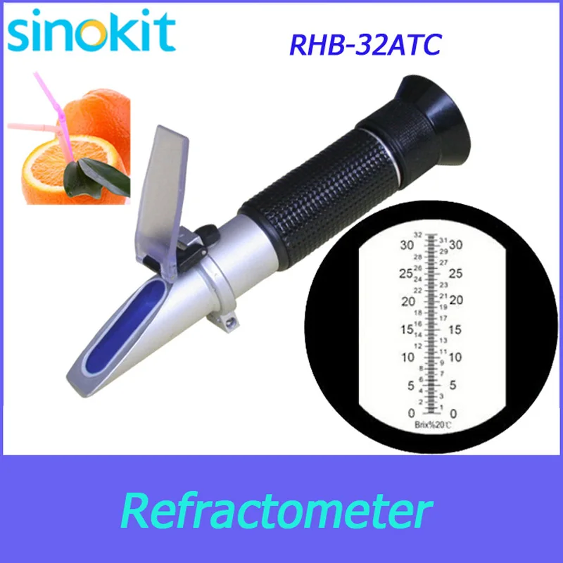 

CE Certification Handheld Brix 0 to 32% ATC (Black) Refractometer RHB-32ATC