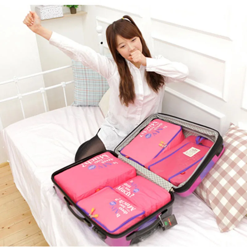 ZORASUN 5PCS Multi Function Travel Storage Bags Luggage Packing Bags