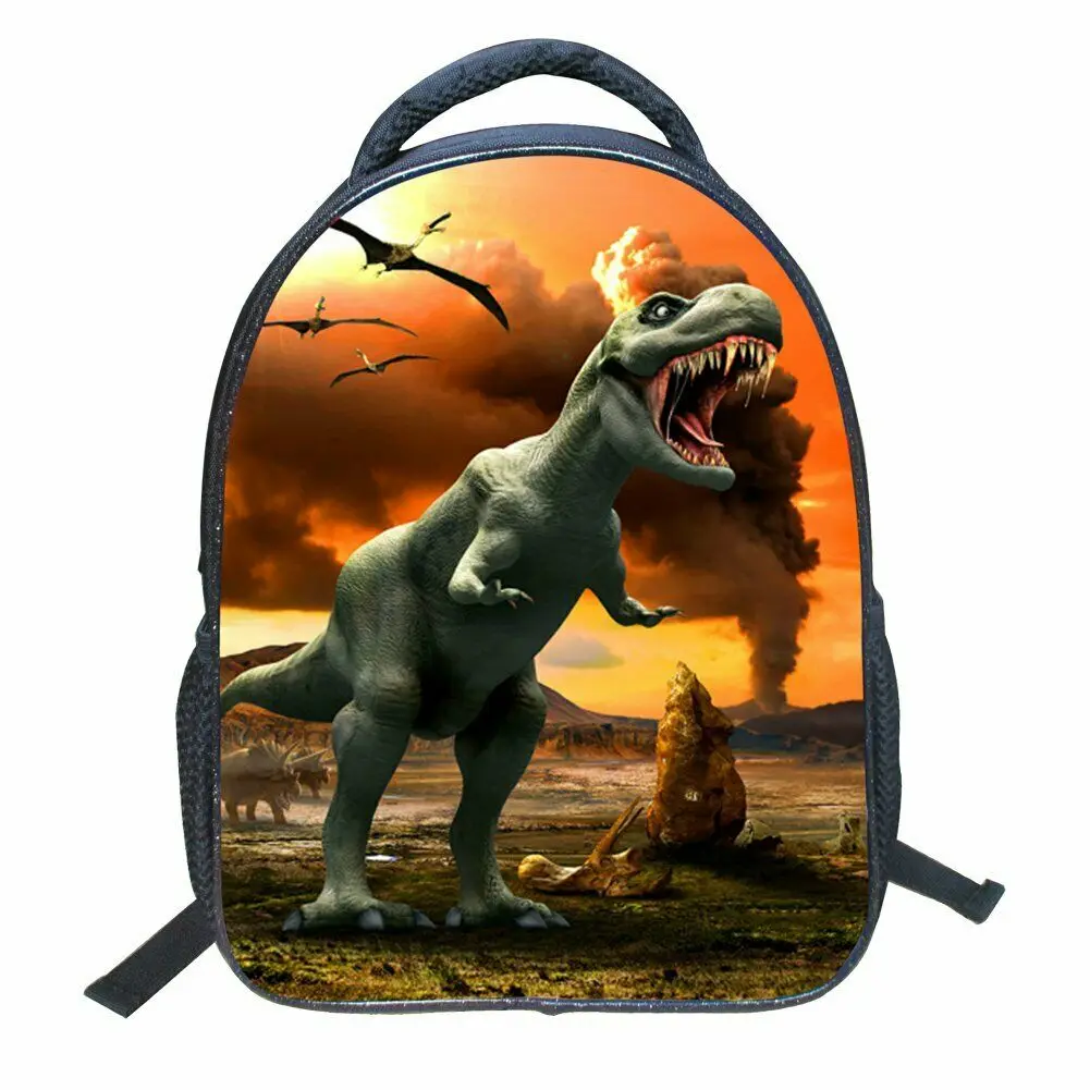 Детские привлекательный Детский рюкзак мультфильм Динозавр узор Канта школьная сумка мальчик подарок рюкзак Детская сумка