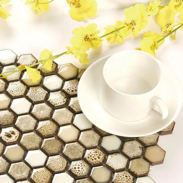 Kepinfy DIY мозаичная плитка фарфоровая Экологически чистая керамика подгоняется для ванной комнаты и кухни, брызги - Цвет: 1 LOT