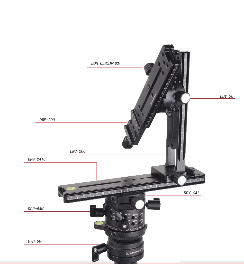 SUNWAYFOTO PANO-3 панорамный штатив для Dslr 360 Panoramas Профессиональный алюминиевый панорамный штатив с шаровой головкой