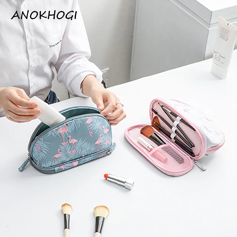 جديد الزهور طباعة المرأة البسيطة التجميل المكياج حقيبة متعددة الوظائف أكياس ل في الهواء الطلق السفر المحمولة اليابان نمط التجميل أكياس B74