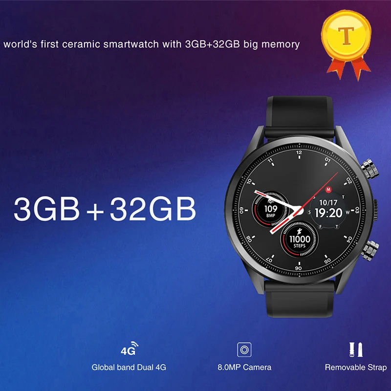 2019 новейший 1 39 дюймовый сенсорный экран 3 ГБ + 32 смарт телефон часы IP67