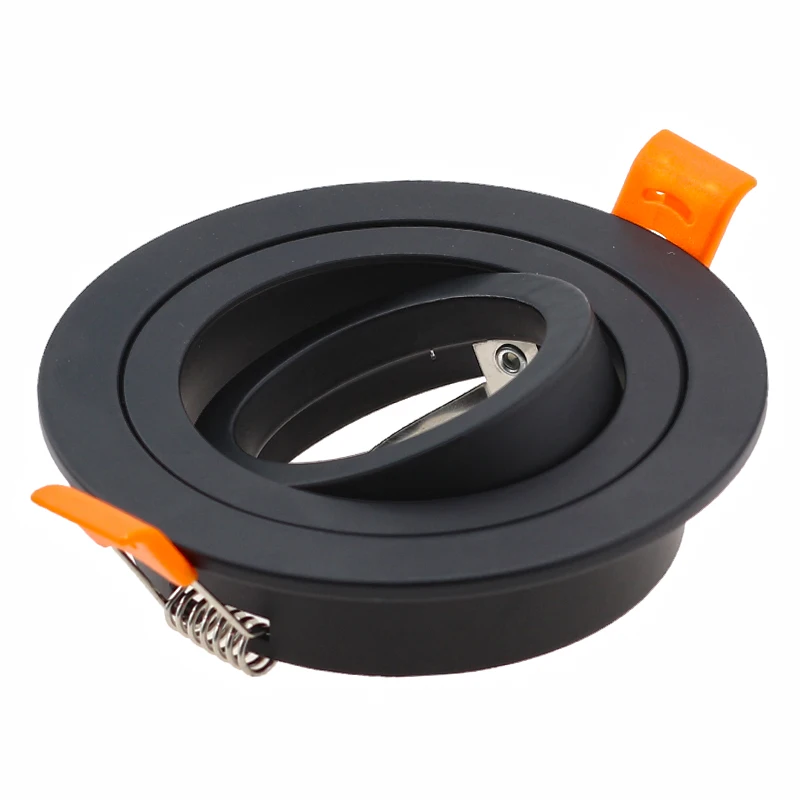 

Adjustable Black Recessed LED Ceiling spotlight Frame Round GU10 Fixture Holders LED Ceiling Spot Light MR16 Light Bases Fitting