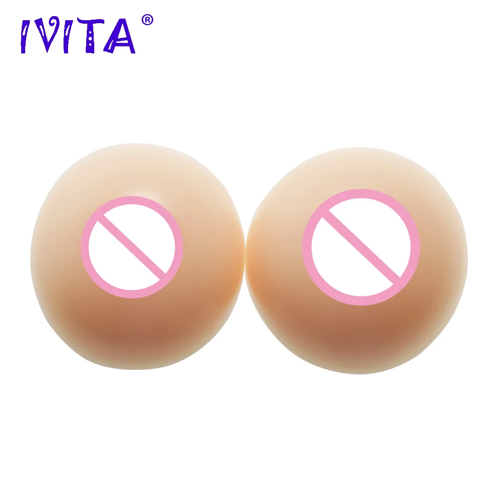 

IVITA 1400g/Pair Realistic Silicone Breast Forms Fake Boobs For Crossdressers Shemale Transgender Crossdresser Drag Queen Breast