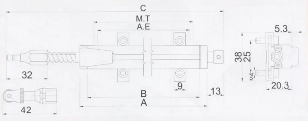 Датчик сброса отскок Тип KTR10mm KTR15mm KTR25mm KTR50mm KTR75mm KTR100mm KTR125mm KTR150mm KTR175mm KTR200mm высокой точности