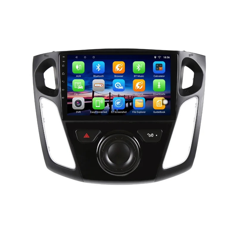 Top 9" 2G RAM 32G ROM Android Car DVD Video Player GPS For Ford Focus 2012 2013 2014 2015 audio car radio stereo navigation headunit 1