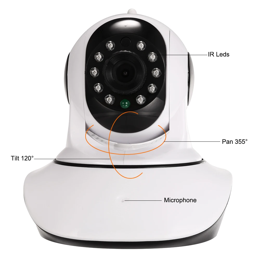 Датчик температуры и влажности Беспроводная 1080p 720p HD ip камера WiFi купольная ИК