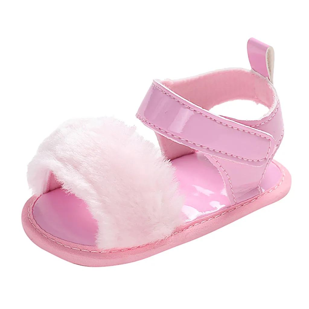 

Baby Girls Baby Solid Color Velcro Buckle Shoes Sandals Single Shoes Soft Sole 2019 Male And Female Baby New Sandals #YL1