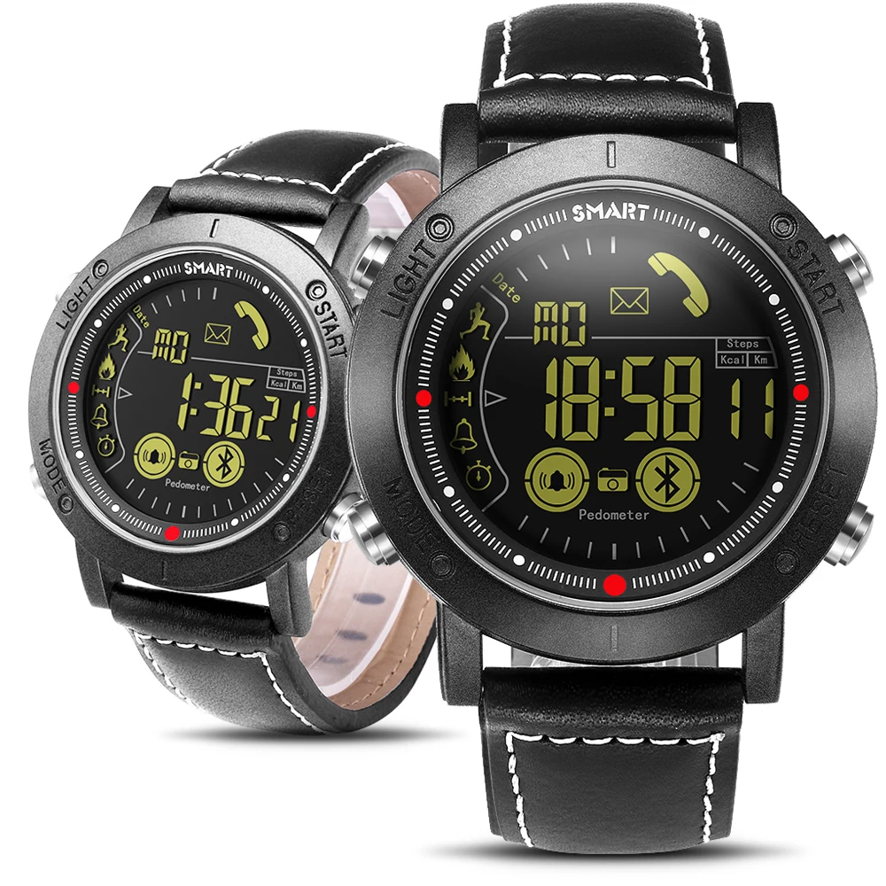 Bluetooth Men Smart Watch Sport pedometer Waterproof Call Reminder