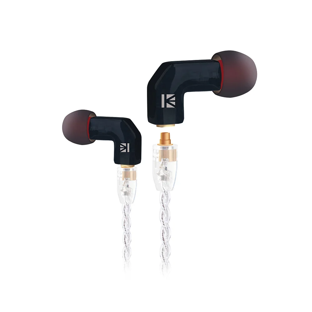 KB EAR F1, сбалансированные наушники-вкладыши, наушники для бега, спорта, HIFI, DJ, монитор, наушники с 3,5 mmMMCX, наушники-вкладыши