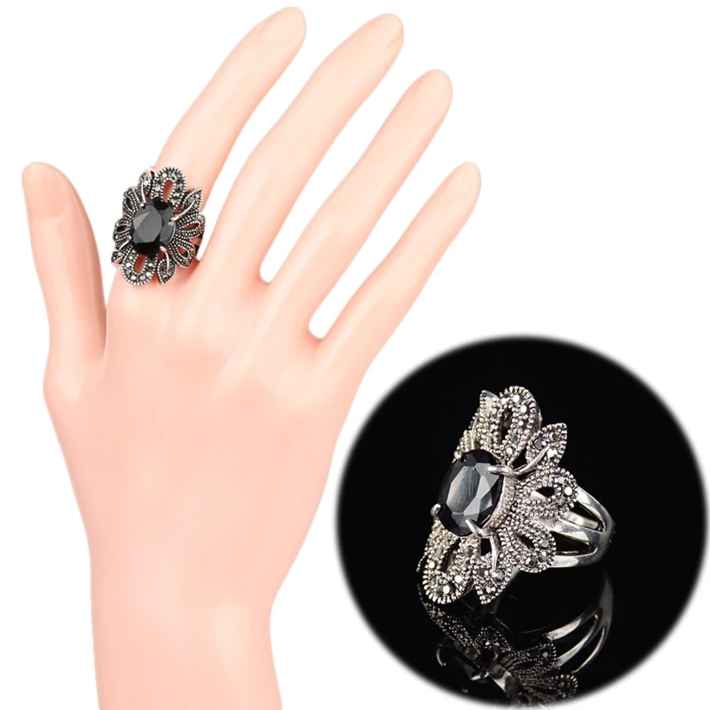 Кольцо с цветком в стиле панк 4 размера|jewelry gifts for women|gift japanese manjewelry cord |