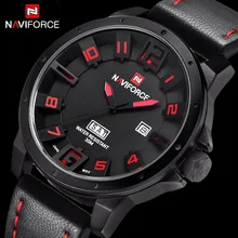 NAVIFORCE D’origine Marque De Luxe Militaire de L’armée Montre À Quartz Hommes Analogique 3D Cadran Horloge Montres Étanches Relogio Masculino