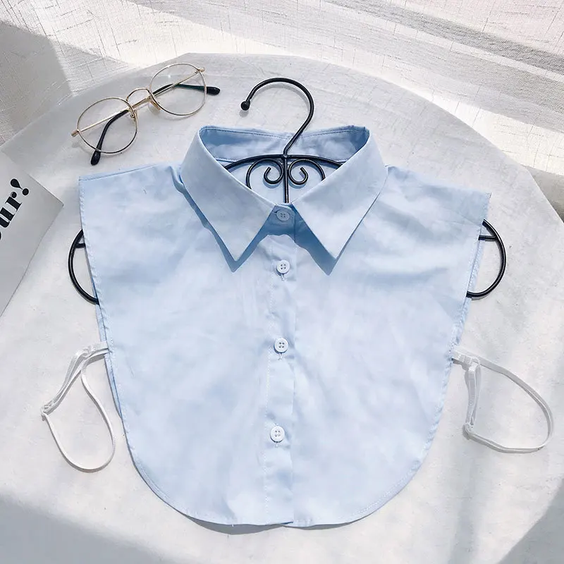 Shirt Fake Collar White& Black Tie Vintage Detachable Collar False Collar Lapel Blouse Top Women Clothes Accessories - Цвет: 16