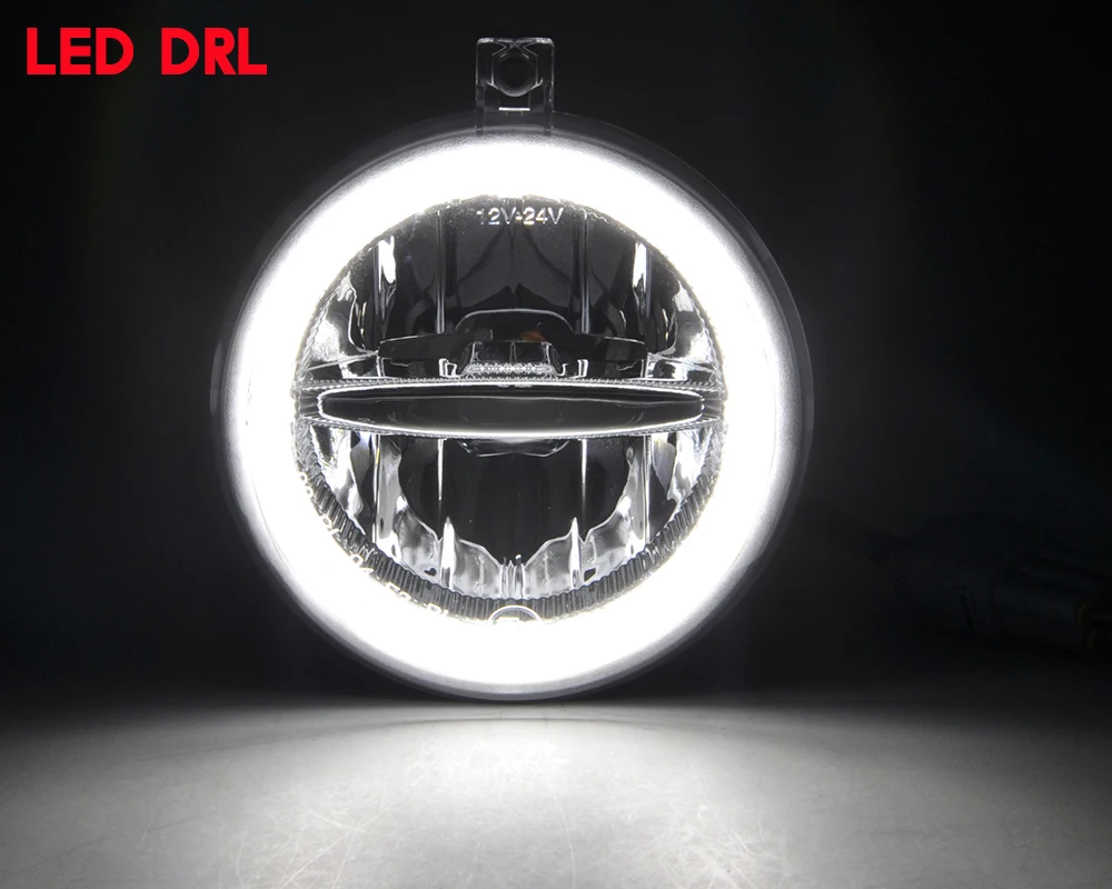 Белый Guide DRL Halo кольца Led вождения противотуманных фар в сборе Комплект для Jeep Grand Cherokee Commander для Додж Дакота для Chrysler