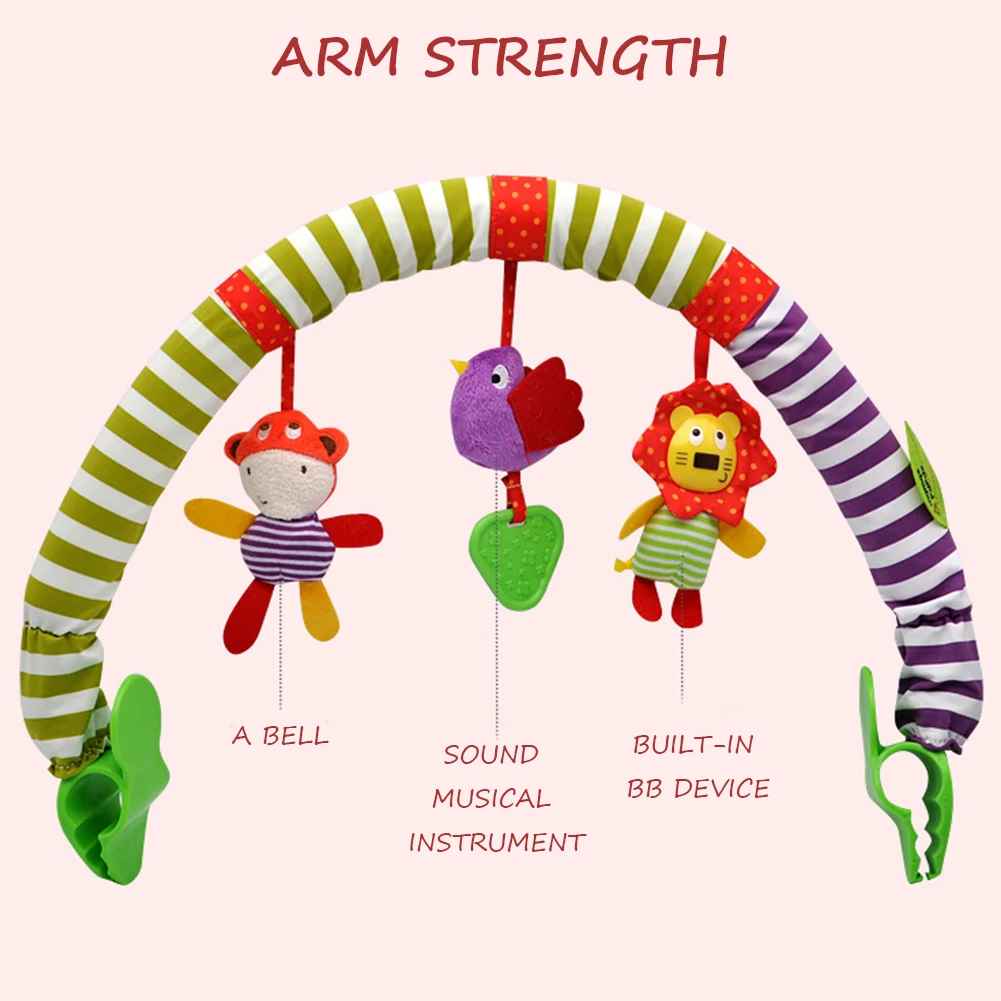 Абы игрушки Путешествия играть арки коляска кроватка коляска панель активности с погремушкой писк Прорезыватель легче на открытом