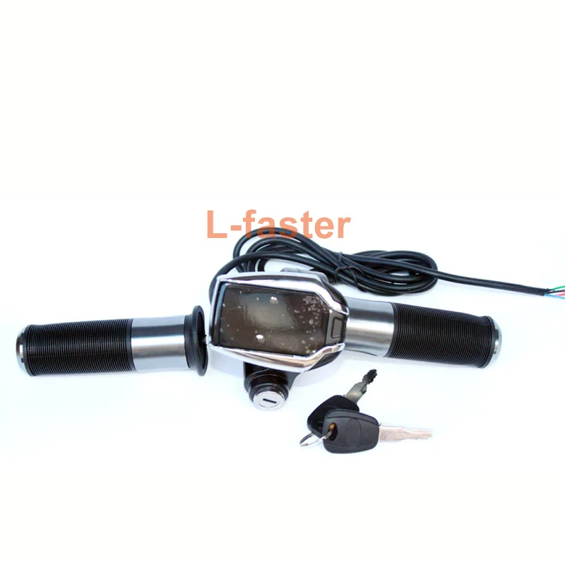 Electric Bike Throttle Handle With Gps Signal Speed Lcd Display Electric Motorcycle Accelerator Handle Bar Key Lock With Compass Handle Bar Handle Throttlehandle Lock Aliexpress