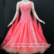 Новые костюмы для бальных танцев, сексуальные камни из спандекса, бальные платья для женщин, платья для конкурса бальных танцев, одежда B-0541