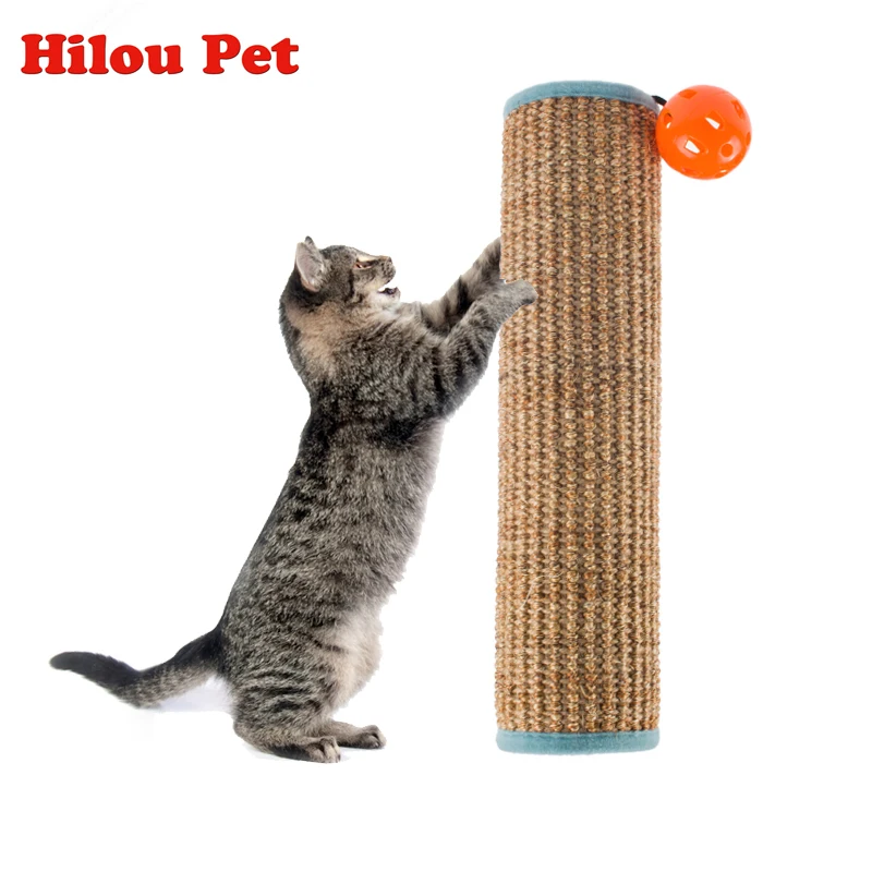 

New Natural Sisal Cat Scratching Post Toy for Cats Catnip Tower Climbing Tree Protecting Furniture Foot