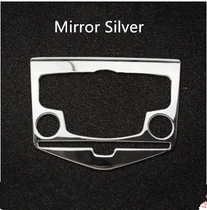 Рама из нержавеющей стали для центральной консоли перчатка/Литые молдинги для Chevrolet Cruze 202009 10 11 12 13 14 15 AAA054 - Название цвета: Mirror Silver A