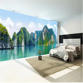 

beibehang Large custom wallpaper 10 meters high-definition Guilin landscape landscape huge panoramic living room background