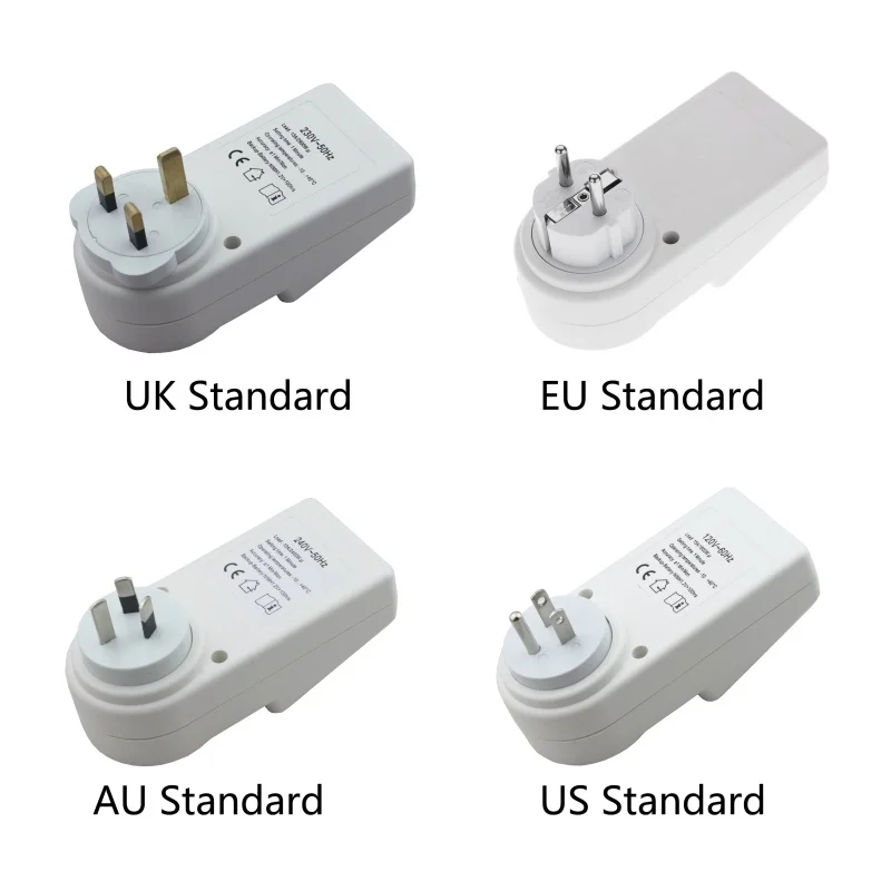 

7-day Programmable Plug-in Digital Timer Switch with 3-prong Outlet for Lights and Appliances, 15A/1800W
