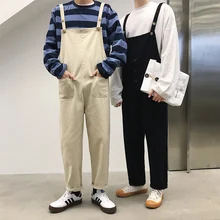 Супер красивые передники для пар высококачественные корейские брюки до щиколотки женские и мужские повседневные Свободные Комбинезоны