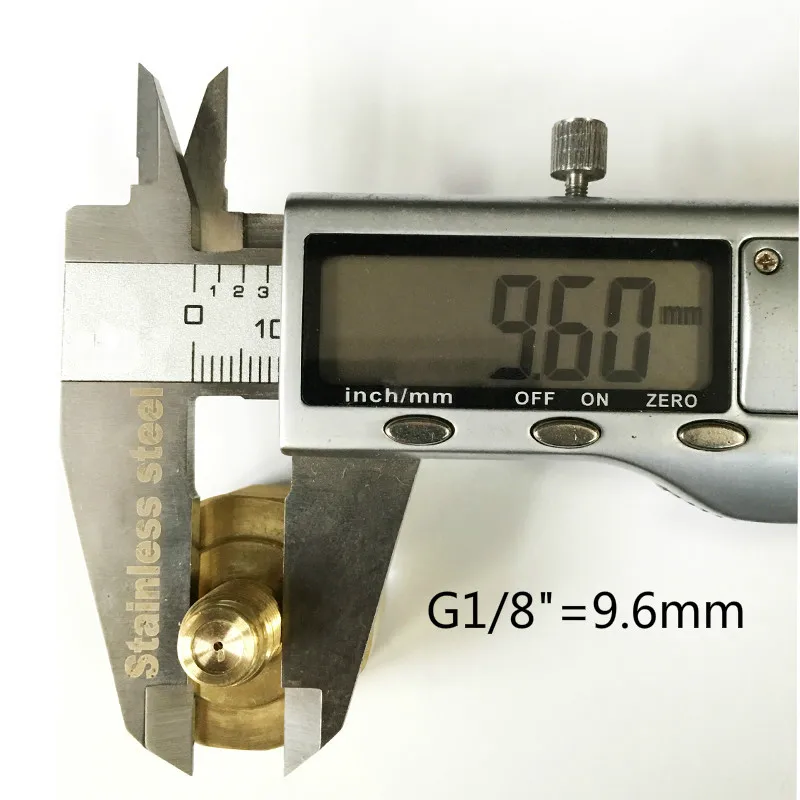 Медный мини манометр M10 * 1 G1/8 дюймов 350 бар черный и белый циферблат ED 28 мм|Клапан| |