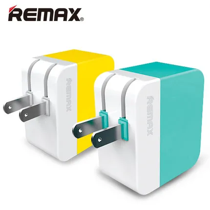 

original REMAX angel serise 3.1A double USB charging 2U function portable power charger folding plug adapter