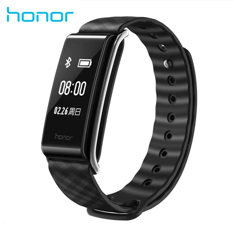 

Original Huawei Honor A2 Smart Band Wristband 0.96" OLED Screen Continual Pulse Heart Rate Monitor Show Message Refuse Call IP67