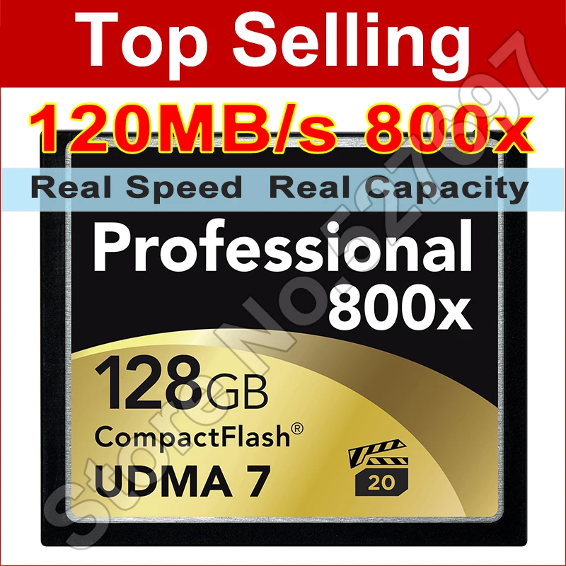 120 МБ/с. Марка 800x128 ГБ Карты CompactFlash UDMA 7 ВПГ CF Compact флэш-Памяти Для ЦИФРОВЫХ