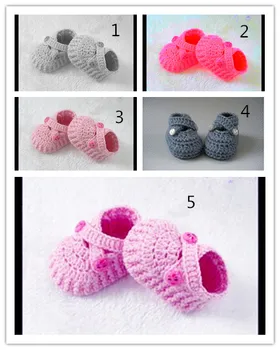 

FASHION Handmade Crochet Booties Shoes Baby Boy Newborn shoes