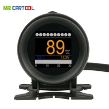 Car OBD M3 Car Multi function Digital Turbo Boost Pressure Meter Alarm Speed Oil Water Temp