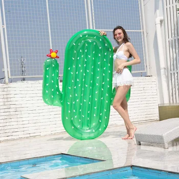 

Rooxin Adult Pool Float 180cm Cactus Inflatable Circle Swimming Ring Floating Bed Loungers Air Mattress Summer Beach Party Toys
