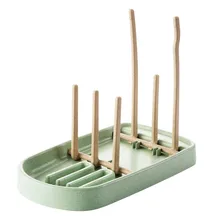 Сушилка для детских бутылочек из пшеницы, сушилка для соска, милые держатели чашек в форме дерева, полка для кормления младенцев, съемная легкая чистка